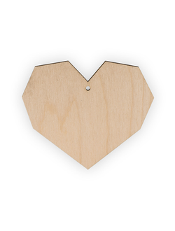 Заготовка "Сердце" фанера 8.3 х 10 х 0.4 см