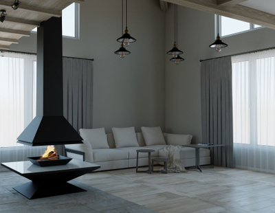 Панорамный подвесной камин CANDLE 123