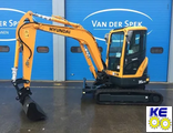 71MH-12420 Стекло лобовое нижнее закаленное HYUNDAI R35Z-9