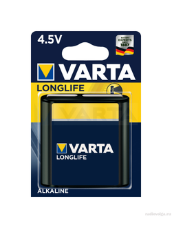 Алкалиновая батарейка Varta 3LR12 4.5V Longlife Alkaline Battery [ по 1 шт ]