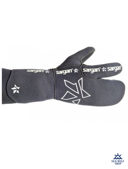 Рукавицы неопреновые 9мм Sargan 3х-палые "Мечта пианиста" р.XXL