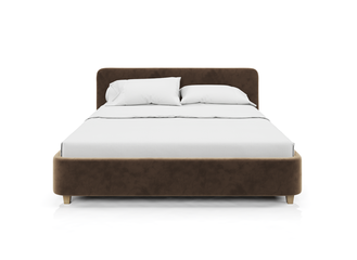 Кровать "Стелла" коричневого цвета