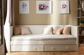 Тахта ДАНИЯ №3 с ящиками из массива сосны 80/90 х 190/200 см