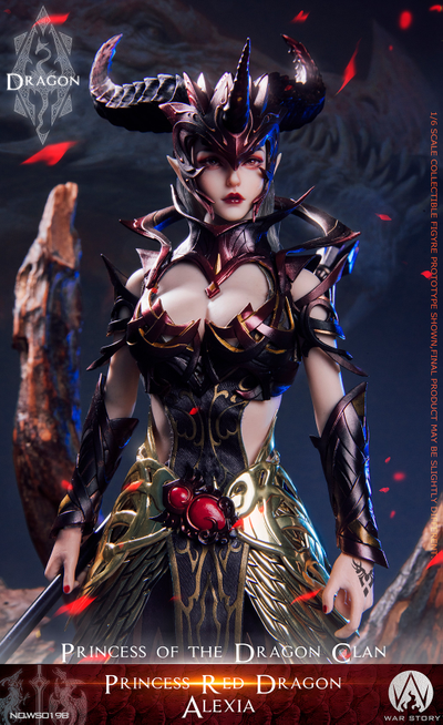 Принцесса-дракон Алексия (красная) - Коллекционная ФИГУРКА 1/6 scale Dragon Princess - Red Dragon Alexia (WS019B) - WAR STORY