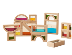 Деревянные сенсорные блоки с жидкостью (18 штук)