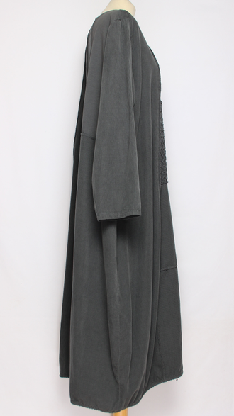 Платье Бохо вельветовое "Сетка трикотажная спинка" хаки, графит, джинс до р.56