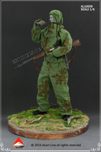 Советский снайпер с СВТ-40 - коллекционная фигурка 1/6 WWII The Soviets sniper suit AL10009 - Alert Line