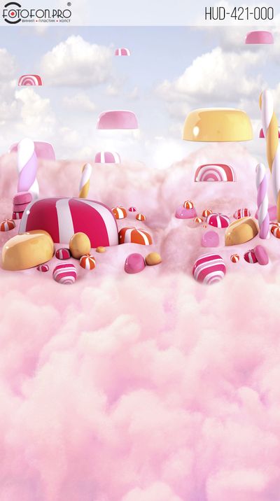 Фотофон виниловый «Сладкая вата»