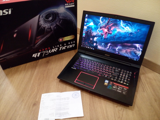 MSI GT73VR 7RF-651RU TITAN PRO (17.3 UHD IPS I7-7820HK GTX1080(8Gb) 32ГБ 1TБ + 512SSD)