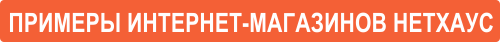 Примеры интернет-магазинов Нетхаус