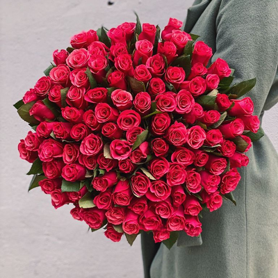 Букет из 101 розы Tacazzi 50 см