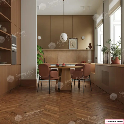 Ламинат Alpine Floor Chevron Art Орех Монблан LF109-11 в интернет-магазине mirovoy-parquet.ru
