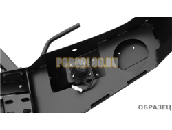 Передний силовой бампер без дуг серии Трофи на Nissan Patrol Y61 2004-2010 (02.008.11)