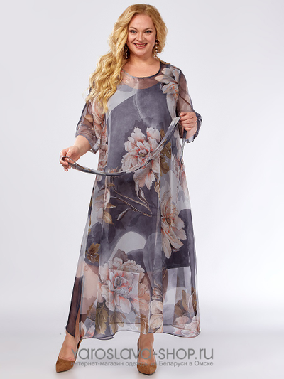 Шикарное женское платье из нежного воздушного шифона