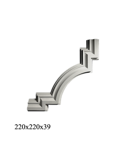 угол для молдинга У-04 из гипса для потолка и стен