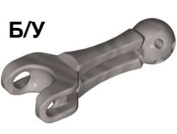 ! Б/У - Bionicle Arm / Leg Section Skeletal with Ball Joint and Ball Socket, Flat Silver (20474 / 6114326) - Б/У