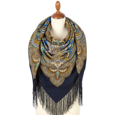 Павловопосадский платок Февраль 715-15