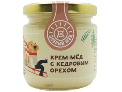 Крем-мёд с кедровым орехом, 220г (Добрый мёд)