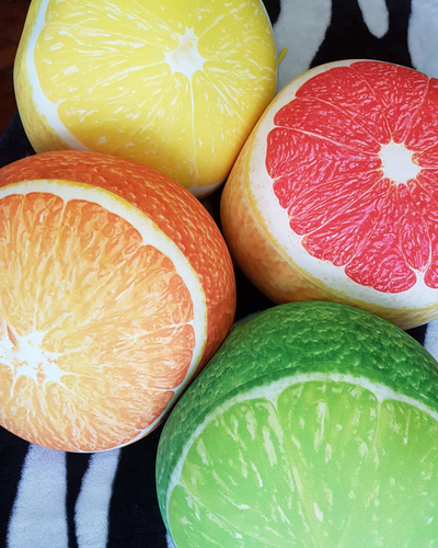 Декоративная подушка антистресс "Грейпфрут"