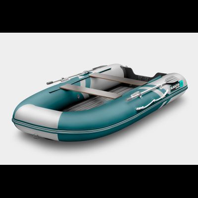 Моторная лодка GLADIATOR E330S морской зеленый-белый