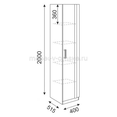 Пенал бельевой Волкер М03