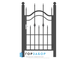 Калитка сварная с элементами ковки KSZ15-36 с бетонированием столбов для дачи