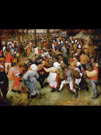 Картина обогреватель, репродукция Питера Брейгеля Свадебный танец