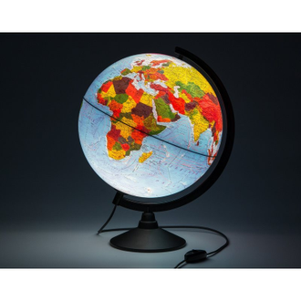 Глобус Globen, физико-политический с подсветкой, 320мм