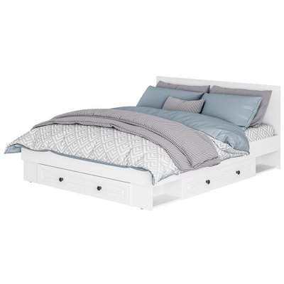 Софт Кровать1,6 м КР-16, белый/эмаль белая