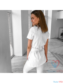 БЛУЗА DOCLIKE DL418 Белая