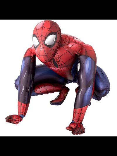 Фольгированная ходячая фигура с гелием "Человек - паук" 91*91 см