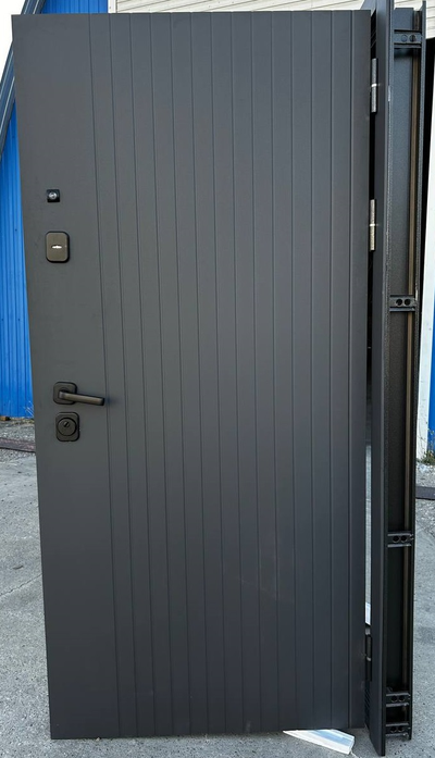 E-Trade. ТАЙГА 105 мм (ТРЕХКОНТУРНАЯ). САТИН ГРАФИТ/ ЭМАЛИТ БЕЛЫЙ-ЗЕРКАЛО С ФАЦЕТОМ