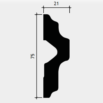 Молдинг 1.51.341 - 75*21*2000мм