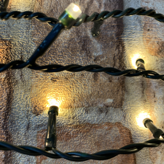 Занавес светодиодный уличный IP 44 мерцающий 600 ламп, 2м*3м, зеленый провод теплый белый