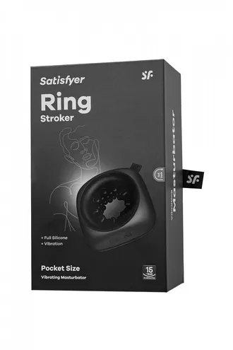 Мужской вибратор Satisfyer Ring Stroker черный