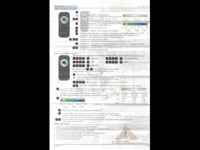 Сенсорный пульт RТ10 4L-RGBW/RGB/MIX/MONO (RF2,4GHz, 4 zone)