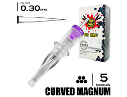 5CM/0,30 mm - RM/Curved Magnum "BIG-WASP" (Matte Transparent)