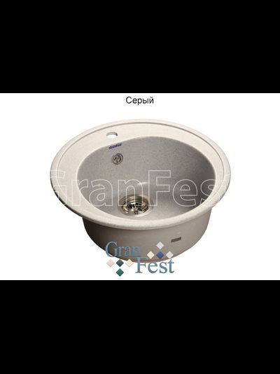 Керамическая мойка для кухни Granfest GF-R510 круглая мойка