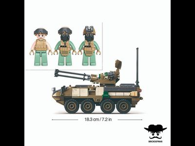 Конструктор SLUBAN M38-B1258 боевая машина Страйкер Stryker