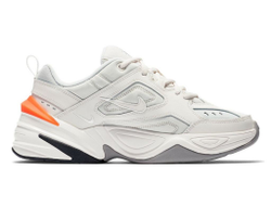 Nike M2K Tekno (Белые, оранжевая пятка)