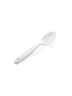 Ложка гарнирная 29,5 см., L ручки 20,5 см. перфор., поликарбонат, белая