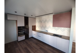 Кухня софт розовый