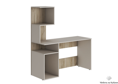 Бохо СП-001 стол письменный Дуб Крафт Серый/Кашемир