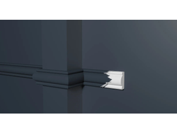 Молдинг Decor Dizain 157A, дюрополимерный, влагостойкий, под покраску, длина 2 м