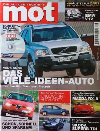 Mot Magazine January 2003, Иностранные журналы об автомобилях и аэрографии, Intpressshop