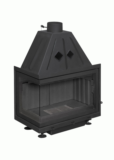 Каминная топка Экокамин Альфа 700 L два стекла левая