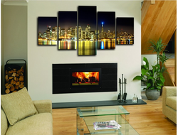 Модульная картина "Синий блик"