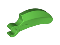 Barb / Claw / Horn / Tooth with Clip, Curved, Bright Green (16770 / 6177124 / 6254271)