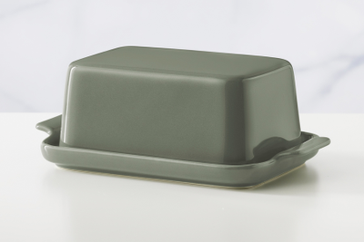 Масленка зеленая длина 20 см, высота  12 см