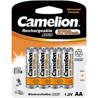 Батарейка аккумуляторная никель-металлогидридная Camelion AA2700mAh/4BL 4 штуки